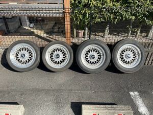 【1円スタート 希少 深リム 当時物】BBS RS032 軽量 鍛造 FORGED 15インチ 6.5J+17 4H114.3 レビン トレノ 86 R31 S13 シルビア 旧車