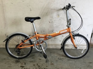 159* Gifu departure ^ DAHON /da ho n/ METRO D6 ^ 20 -inch / foldable bicycle / scratch dirt equipped / crime prevention equipped / mileage verification / present condition goods R5.4/6*