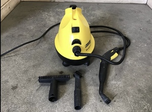 ★岐阜発　実動△KARCHER/ケルヒャー△K1100/スチームクリーナー/100V/1500W/動作確認/汚れ少々有り/ハンドブラシ2本付き/現状品　R5.5/22