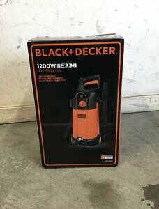 ★岐阜発　△ BLACK+DECKER / ブラックデッカー / 高圧洗浄機 / コンパクトウオッシュ / PW1200 / 2014年製 / 現状品　R4.12/15★