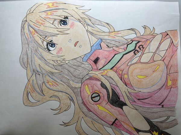 ☆ EVA自作セル画用原画 アスカ 同人②☆