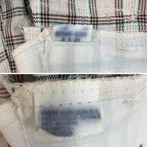 70S ビンテージ Levi's チェックフレアパンツ デッドストック スタープレスト TALON42 Gentlman's Jeanas リーバイス 米国製 vuz0178_画像8