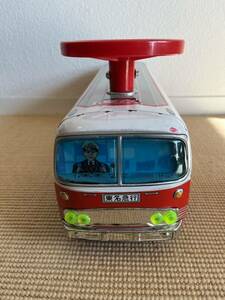 ブリキ イチコーのハンドルつき 東名バス 東名急行 ICHIKO おもちゃ 玩具 箱付き