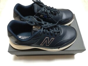 ニューバランスnew balance　ウォーキングシューズ WW363　幅広/ワイド レディース　woman　ネイビー　紺　25.0cm スニーカー　中古