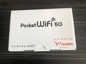 ほぼ未使用　送料無料　5G 対応 Pocket WiFi A102ZT モバイルルーター ネイビー　ポケットWiFi ワイモバイル
