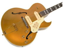 90年製 Gibson ES-295 All Gold ギブソン フルアコ フルアコースティック ゴールド ハードケース付き_画像3