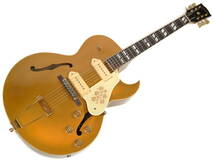 90年製 Gibson ES-295 All Gold ギブソン フルアコ フルアコースティック ゴールド ハードケース付き_画像2