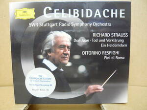 Bb2361　【2CD+BONUSCDBOX/独盤】CELIBIDACHE / STRAUSS, RESPIGHI　チェリビダッケ 028945319025