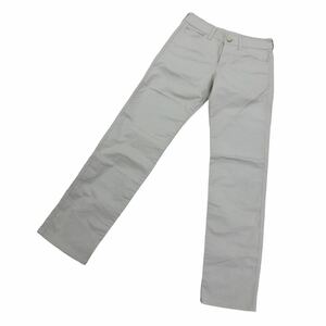 NS100 未使用品 ARMANI JEANS アルマーニジーンズ パンツ ボトムス レギュラーフィット 綿 コットン レディース 24 ライトベージュ