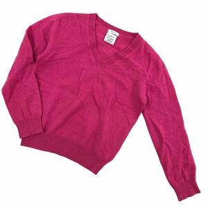 NS102 FRAY I.D フレイアイディー カシミヤ100% ニットセーター セーター トップス ニット カシミア cashmere 長袖 レディース F ピンク