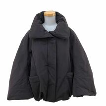 B348 UNIQLO +J ユニクロ ダウン 90％ ダウンジャケット ボリューム ジャケット アウター 上着 羽織り 長袖 ブラウン系 レディース L_画像1