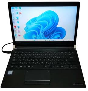 ★【驚速 TOSHIBA R73/B i3-6100U 2.30GHz x4+8GB+SSD250GB 13.3インチノートPC】Win11+Office2021 Pro/HDMI/USB3.0■D112841