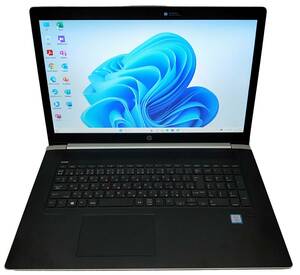 ★【驚速 HP Pro Book 470 G5 i3-8130U 2.20GHz x4+8GB+SSD128GB+HDD500GB 17.3インチノートPC】Win11+Office2021/HDMI/WEBカメラ■D121504