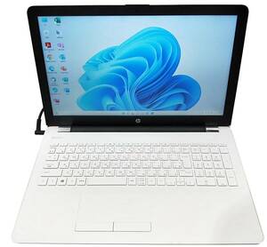 ★【驚速 HP Laptop 15-bw0xx AMD E2-9000E 1.5GHz x2+8GB+SSD512GB 15.6インチノートPC】Win11+Office2021/HDMI/WEBカメラ■C062512