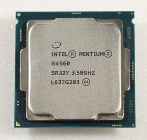 【中古パーツ】複数購入可 CPU Intel Intel Pentium G4560 3.5GHz SR32Y Socket LGA1151 2コア4スレッド 動作品 デスクトップ用