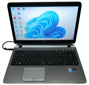 ★【驚速 HP Pro Book 450 G2 i3-5010U 2.10GHz x4+4GB+SSD120GB 15.6インチノートPC】Win11+Office2021/HDMI/WEBカメラ■D112809