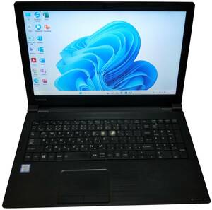 ★【驚速 TOSHIBA B55/M i3-7020U 2.30GHz x4+8GB+SSD250GB 15.6インチノートPC】Win11+Office2021 Pro/HDMI/WEBカメラ■D11851