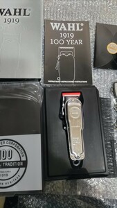 wahl 1919 ウォール コードレス バリカン 100周年記念モデル 海外輸入品 本体稼動充電器通電確認済み