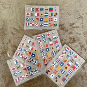 Signal Flags ポストカード 絵葉書 シグナル マグネット付き 5種類
