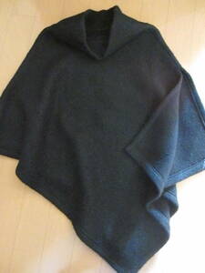 [ unused goods ]YAMADAYA gran ta-bru made in Japan moheya. compression wool warm poncho 9