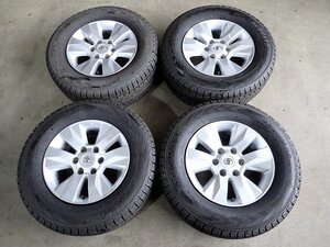 YS3754【送料無料265/65R17】トヨタ純正 125系ハイラックス等 中古スタッドレス★17×7.5J 139.7/6H ET30★個人宅配送不可★1円スタ