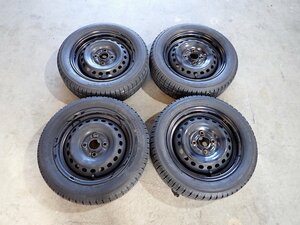 YS3730【送料無料155/65R14】NーBOX N-ONE N-WGNなどに TOYO 中古スタッドレス ▼14×4.5J 100/4H ET約40▼1円スタート