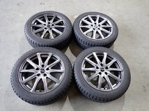 YS3846【送料無料215/50R17】プリウスα SAI ジェイドなどに TOYO 中古スタッドレス ▼17×7J 114.3/5H ET38▼1円スタート_画像1