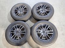 YS3890【送料無料205/65R15】ステップワゴン ストリームなどに TOYO 中古スタッドレス ▼15×6J 114.3/5H ET53▼1円スタート_画像1