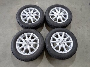 YS3417【送料無料155/65R13】ライフ ゼスト オッティなどに ダンロップ 中古スタッドレス ■13×4J 100/4H ET43■1円スタート