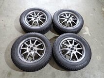 YS3442【送料無料185/65R15】ノート ティーダ フリードなどに ブリヂストン 中古スタッドレス ▼15×5.5J 100/4H ET43▼_画像1