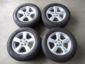 YS3431【送料無料225/65R17】トヨタ純正 30系RAV4純正 ハリアー ヴァンガード 中古スタッドレス★17×7J 114.3/5H ET45★1円スタート