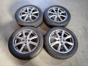 YS3483【送料無料185/55R16】フィット シャトル グレイス等 2020年製 中古スタッドレス ■16×6J 100/4H ET45■1円スタート