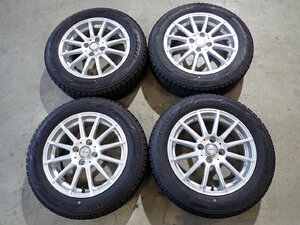 YS3597【送料無料175/65R15】スイフト フィット アクア キューブ 中古スタッドレス IG60 ■15×5.5J 100/4H ET42■1円スタート