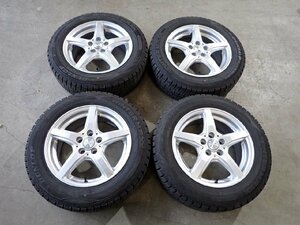 YS3703【送料無料185/65R15】20プリウス 170系シエンタ ダンロップ 中古スタッドレス■15×6J 100/5H ET43■1円スタート