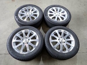 YS3661【送料無料215/55R17】オデッセイ エスティマ ヴェゼル BS VRX2 中古スタッドレス ★17×7J 114.3/5H ET48★1円スタート