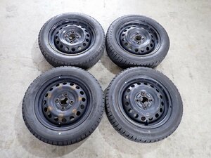 YS3719【送料無料155/65R14】NーBOX N-WGN N-ONE などに BS 中古スタッドレス ★14×4.5J 100/4H ET約50★1円スタート