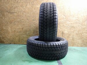 RK1459【送料無料235/55R18】2本 ブリヂストン BLIZZAK DM-V3 中古スタッドレスタイヤ ハリアー NXなどへ《即決あり》