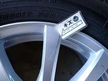 YS3927【送料無料215/60R17】エスティマ アルファードトヨタ純正ナット対応 中古スタッドレス■17×7J 114.3/5H ET47■1円スタート_画像9