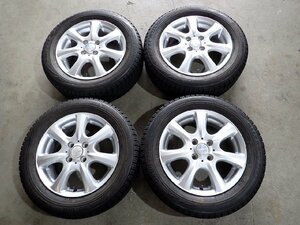 YS4110【送料無料185/60R15】フィット シャトル グレイス等に BS VRX 中古スタッドレス ★15×5.5J 100/4H ET51★1円スタート