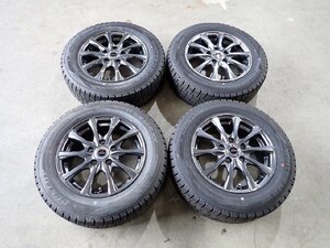 YS4089【送料無料195/65R15】ノア VOXY エスクァイア ステップワゴン アクセラ等 中古スタッドレスセット★15×6J 114.3/5H ET53★