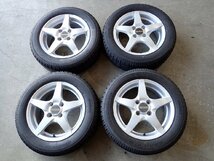 YS4203【送料無料165/65R14】ト―ル ルーミー タンクなどに TOYO 中古スタッドレスセット ■14×5J 100/4H ET45■1円スタート_画像1