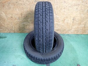 RK1625【送料無料175/65R15】2本 2021年製 TOYO OBSERVE GARIT GIZ 中古スタッドレス コンパクトカーなどに 《即決》