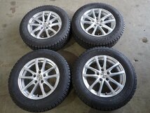 YS4328【送料無料215/65R16】ユーロデザイン ワーゲン ティグアンに 中古スタッドレスセット ■16×6.5J 112/5H ET35■1円スタート_画像1