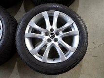 YS4373【送料無料225/55R19】マツダ純正 CX-5 CX-8など 2021年製 中古スタッドレスセット●19×7.5J 114.3/5H ET45●《1円スタート》_画像2