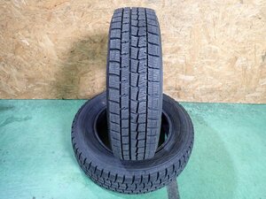 RK1682【送料無料165/70R14】2本 ダンロップ ウィンターマックス WM01 中古スタッドレス パッソ ヴィッツなどに 《即決》