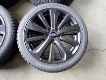 YS4487【送料無料225/45R18】レヴォーグ オデッセイ エスティマ等 中古スタッドレスセット★18×7.5J 114.3/5H ET55★_画像2