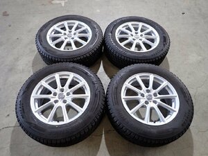 YS4505【送料無料225/65R17】ヴァンガード CR-V CX-5 CX-8 BS9レガシィアウトバック等 中古スタッドレスセット★17×7J 114.3/5H ET46★