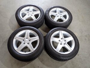 YS3159【送料無料205/55R16】W176 Aクラス W246 Bクラス等に 中古スタッドレスセット ★16×7J 112/5H ET50★1円スタート