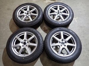 YS4541【送料無料215/60R17】2021年製 ブリヂストン VRX2 エスティマ CーHR 中古スタッドレス ★17×7J 114.3/5H ET45★1円スタート