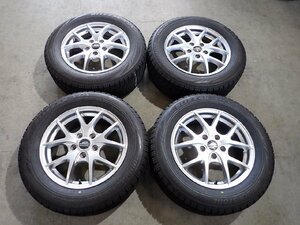 YS4582【送料無料215/60R16】オデッセイ ヴェゼル エスティマ VRX 中古スタッドレス ▼16×6.5J 114.3/5H ET53▼1円スタート